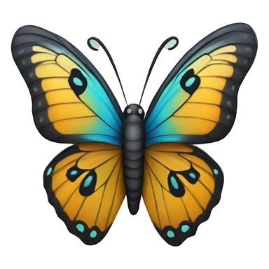 Butterfly with top hat sticker