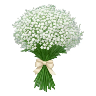 bouquet of baby’s breath sticker