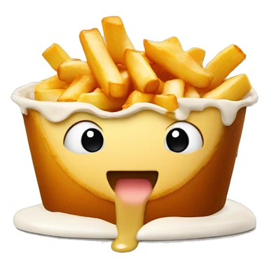 Poutine qui mange de la poutine  sticker