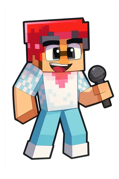 Extract every character from the picture. So i need total 5 images of the character including the clothes and accessories they are wearing, and place on a transparent background. Keep the original style and appearance exactly the same. and separately give me the each character picture

 sticker