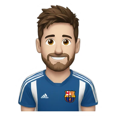 Messi with argentian tshirt sticker