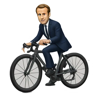 macron su un velo sticker