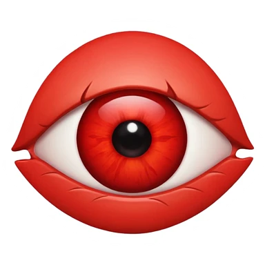 Angry Only single eye sticker