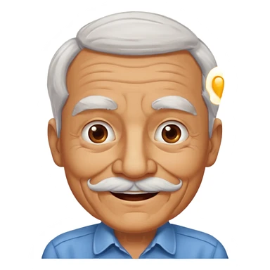 mustaches elderly man sticker
