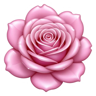 elegant soft pink shiny minimal perle rose sticker
