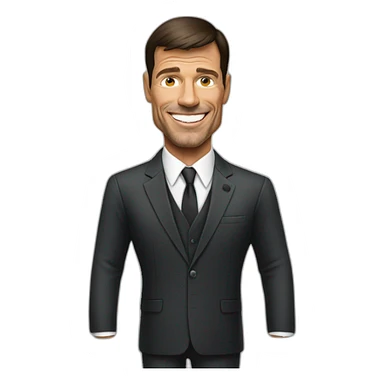 Tony Robbins de traje sticker