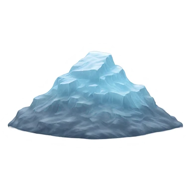 hill with ice on top sticker