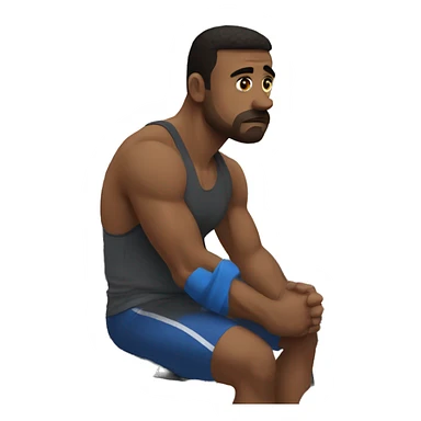 sad gym bro sticker