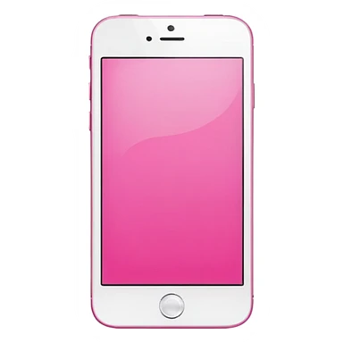 Pink Smart Phone, Blank Screen sticker