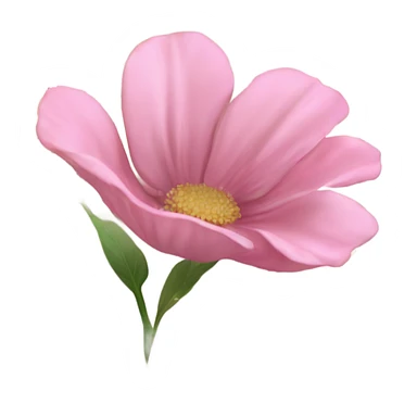 Realistic Open book with light pink flower inside sticker