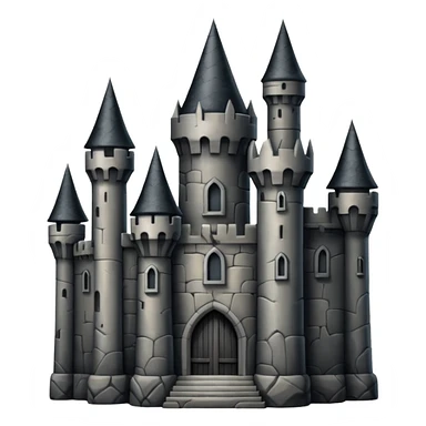 Black castle sticker