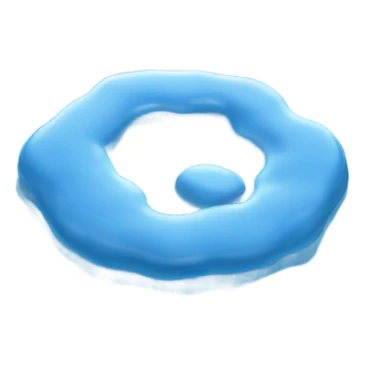 blue beautiful puddle sticker