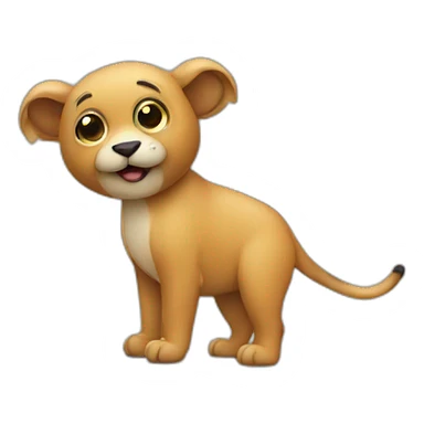 animal holding a pen sticker