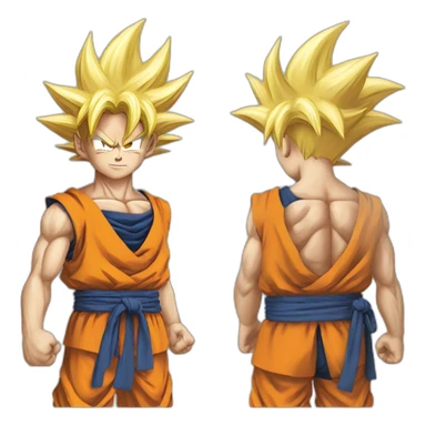 Goku saiyan sticker