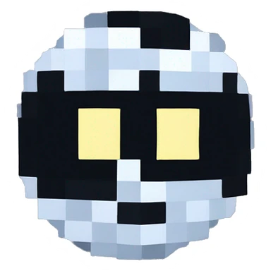 Minecraft moon sticker