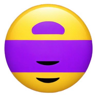 Intersex pride flag with yellow background and purple circle in the middle  sticker