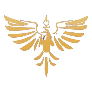 Logo of Faravahar on purple background sticker