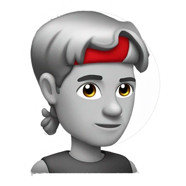 Bobo da corte vermelho e preto  sticker