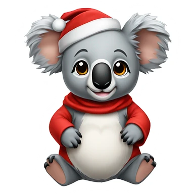 Koala vestido de santa claus  sticker