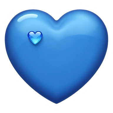 blue heart with "Re" label sticker
