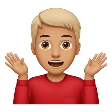 Tourist Character in Red Shirt with A slight expression of excitement and urgency sticker