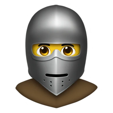 medieval saboteur wearing mask sticker