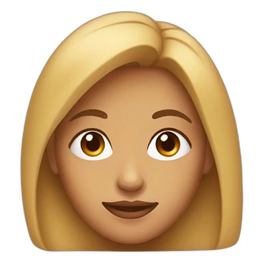 full-face female profile with a hump in the nose sticker