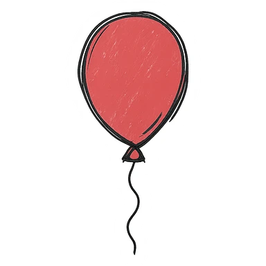 red balloon sticker