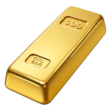 gold bar with no writing on it sticker