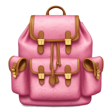Pink LV backpack sticker