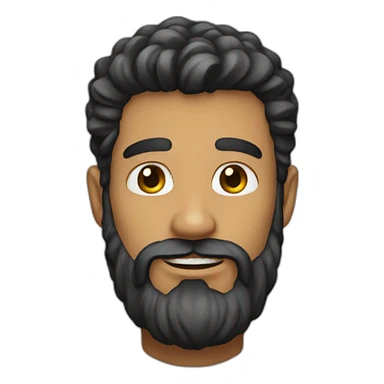 Add a small beard to this sticker