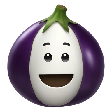 Holding an eggplant  sticker