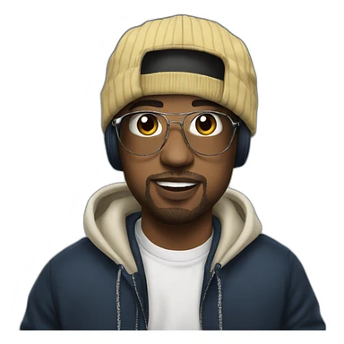 the french rapper sch sticker