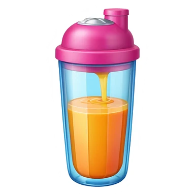 I want a shaker of juice for gym sticker