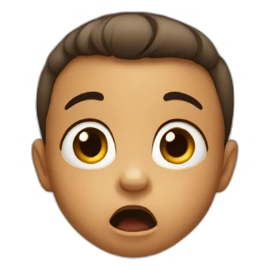 Surprised baby  sticker