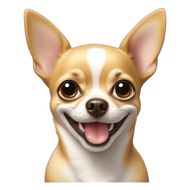 chihuahua smiling sticker