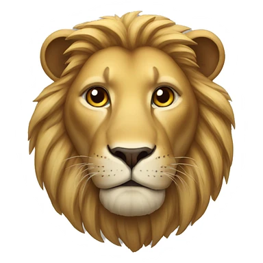 Lion with res eyes sticker