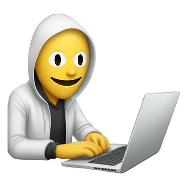 anonymous with laptop sticker