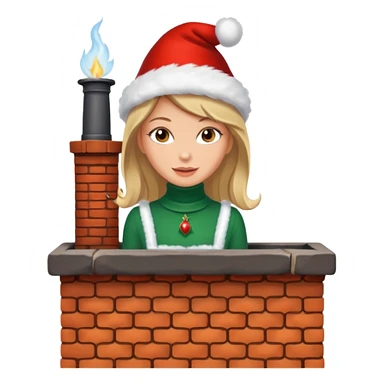 Hot Female on a chimney sticker