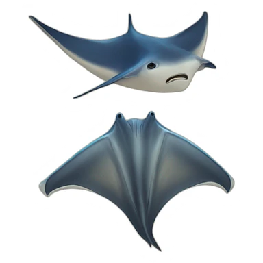 Manta ray and ara tartule  sticker