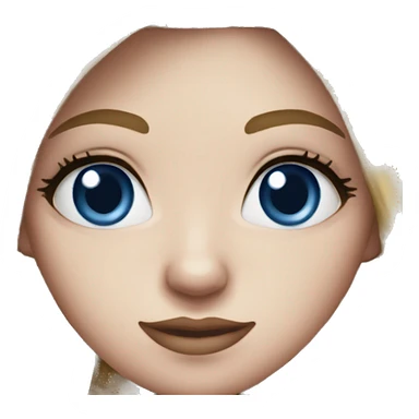 Edmonton oilers nhl blue eyes female fan sticker