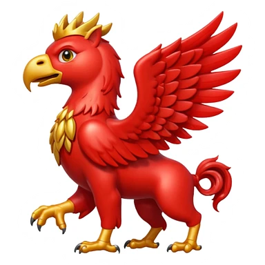mythological griffin emoji style apple sticker