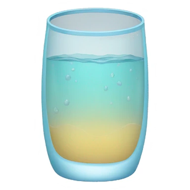 vaso de agua sticker