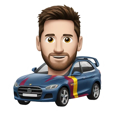 Messi car  sticker