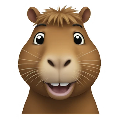 The way Capybara smiles sticker