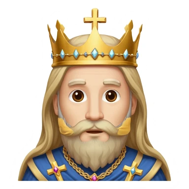 God with the cross and  a crown sticker