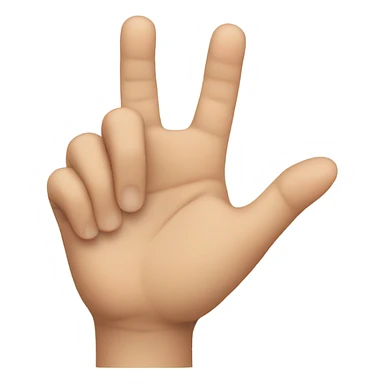 Touch with index finger sticker