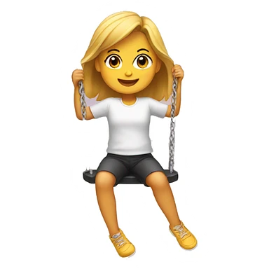 girl swing sticker