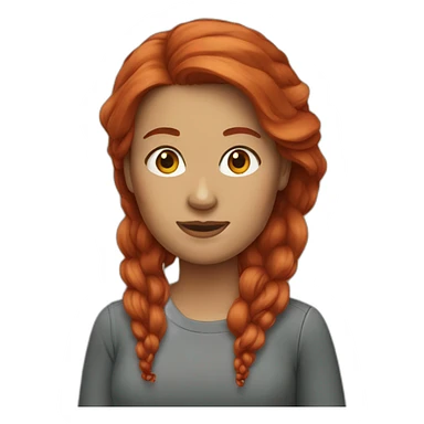 Beard-woman-red-hair sticker