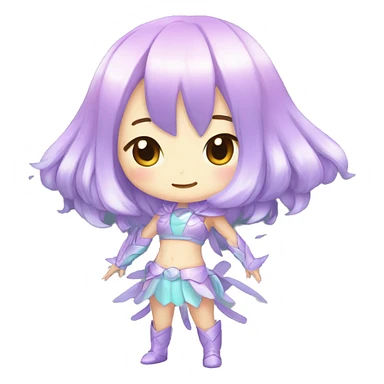 Pastel-Chibi-Sona-Shiny-Fakémon full body sticker